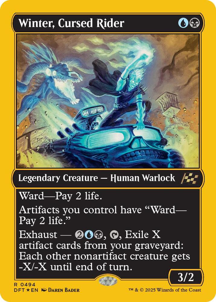 Winter, Cursed Rider 494 (Aetherdrift)  - Foil | Good Games Adelaide SA