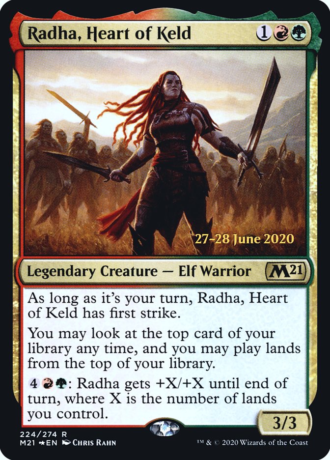 Radha, Heart of Keld  [Core Set 2021 Prerelease Promos] | Good Games Adelaide SA