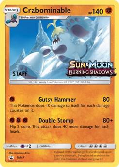 Crabominable Prerelease Staff SM47 (SM Promos)  - Holofoil | Good Games Adelaide SA