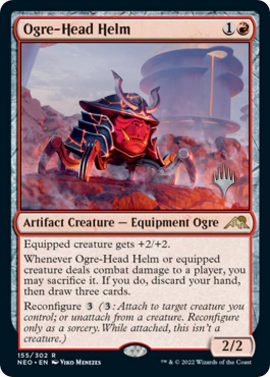 Ogre Head Helm 155 (Promo Pack: Kamigawa: Neon Dynasty) 