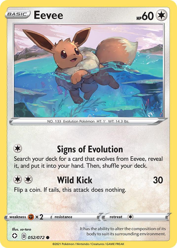 Eevee 052/072 (Shining Fates)  | Good Games Adelaide SA