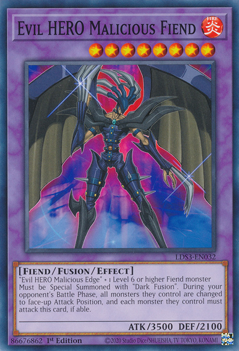 Evil HERO Malicious Fiend [LDS3-EN032] Common | Good Games Adelaide SA