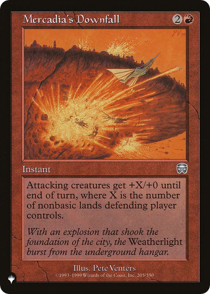 Mercadias Downfall 205/350 (The List Reprints)  | Good Games Adelaide SA