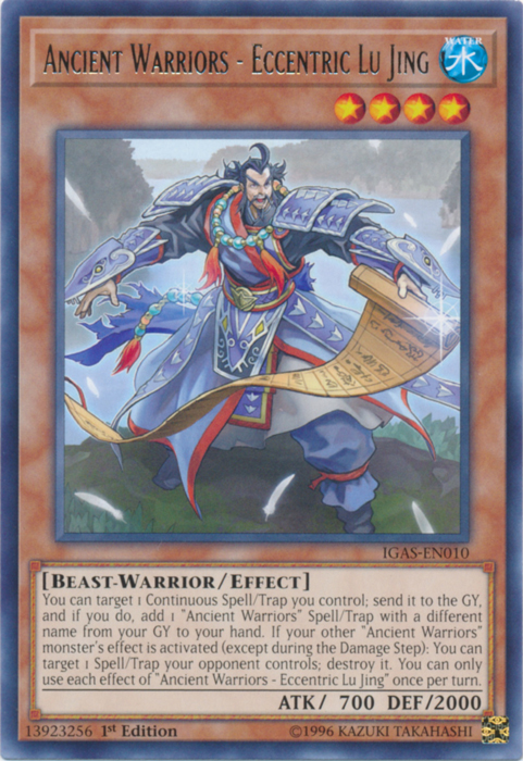 Ancient Warriors - Eccentric Lu Jing [IGAS-EN010] Rare | Good Games Adelaide SA