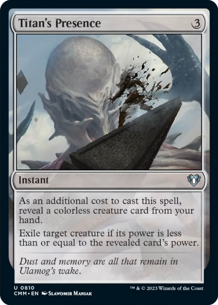 Titan's Presence [Commander Masters] | Good Games Adelaide SA