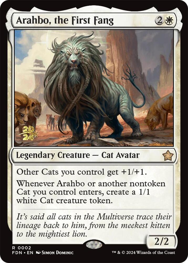 Arahbo, the First Fang 2 (Prerelease Cards)  - PreRelease Foil | Good Games Adelaide SA