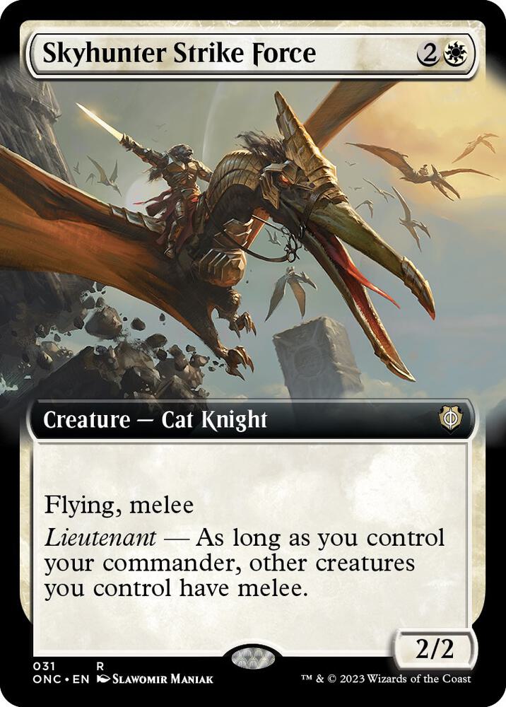 Skyhunter Strike Force 31 (Commander: Phyrexia: All Will Be One)  - Extended Art | Good Games Adelaide SA