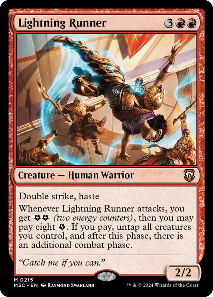 Lightning Runner (Ripple Foil) [Modern Horizons 3 Commander] | Good Games Adelaide SA