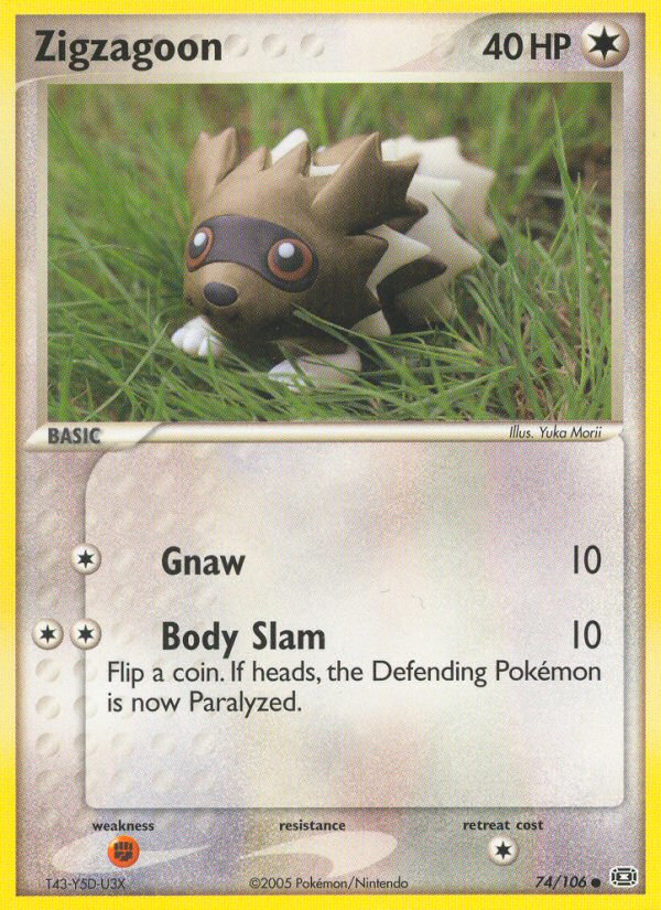 Zigzagoon (74/106) [EX: Emerald] | Good Games Adelaide SA