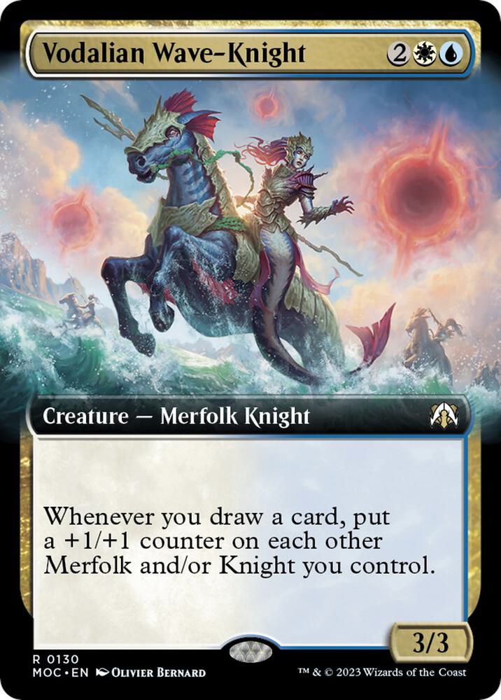 Vodalian Wave-Knight 130 (Commander: March of the Machine)  - Extended Art | Good Games Adelaide SA
