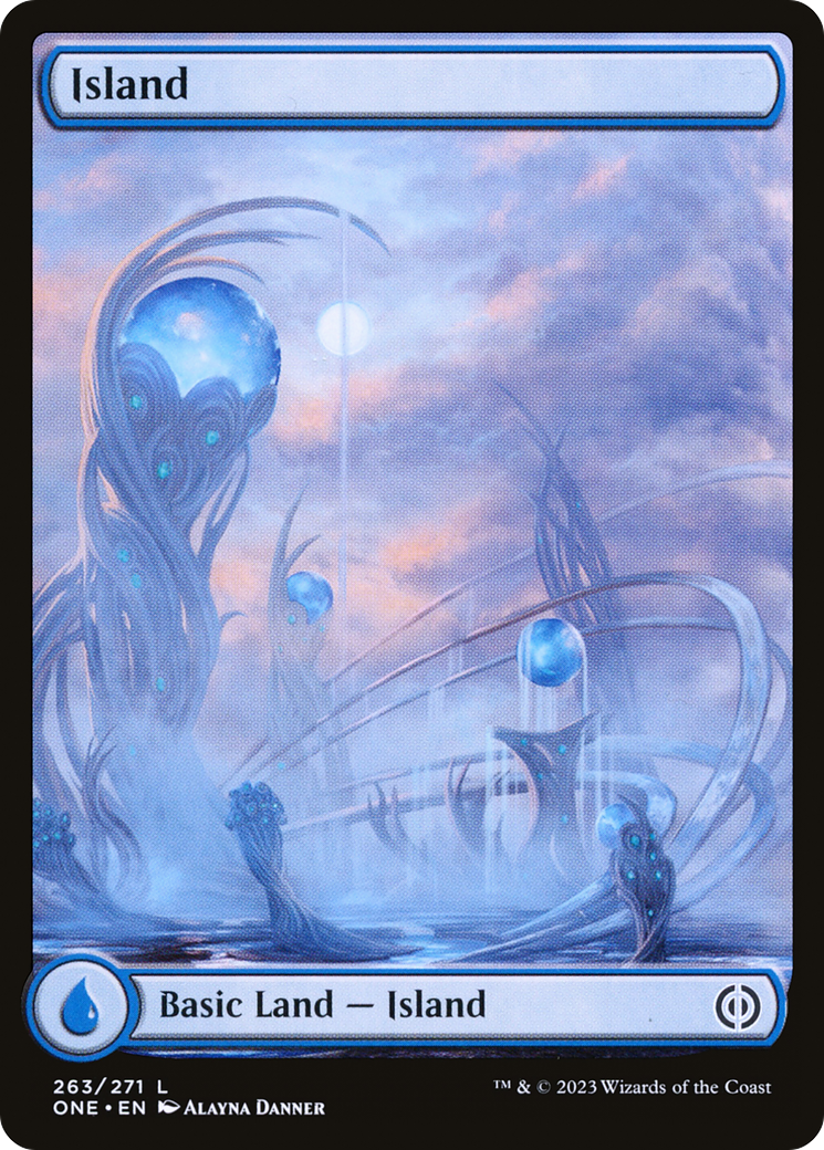 Island (263) (Full-Art) [Phyrexia: All Will Be One] | Good Games Adelaide SA
