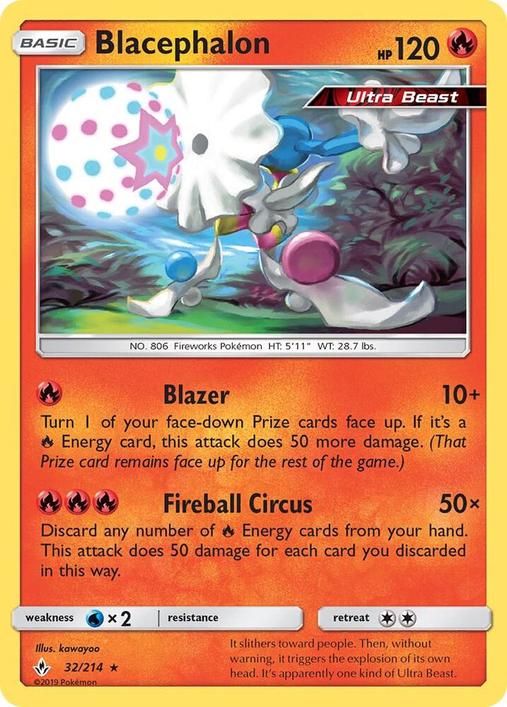 Blacephalon 32/214 (SM - Unbroken Bonds)  | Good Games Adelaide SA