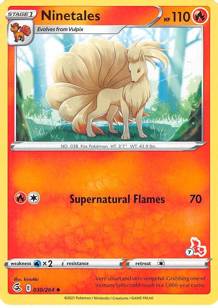 Ninetales 030 264 7 Cinderace Stamped 030/264 (Battle Academy 2022)  | Good Games Adelaide SA