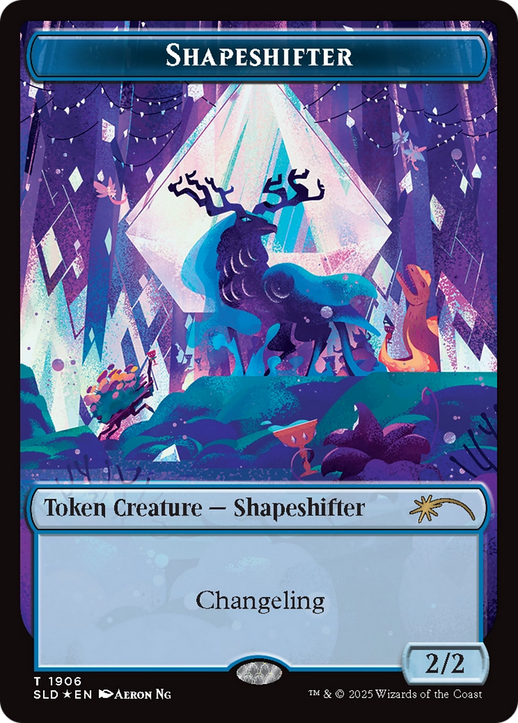 Shapeshifter Token (1906) (Double Rainbow Foil) [Secret Lair Drop Series] | Good Games Adelaide SA