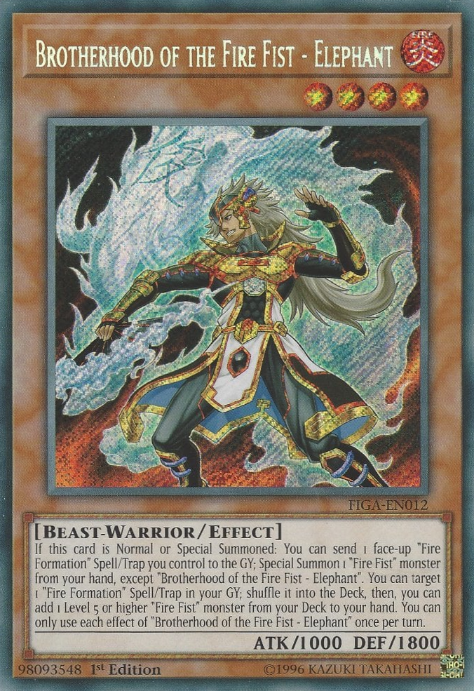 Brotherhood of the Fire Fist - Elephant [FIGA-EN012] Secret Rare | Good Games Adelaide SA
