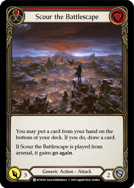Scour the Battlescape (Red) [U-WTR194] Unlimited Rainbow Foil | Good Games Adelaide SA