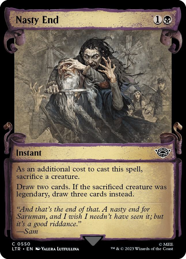 Nasty End 550 (Universes Beyond: The Lord of the Rings: Tales of Middle-earth)  - Showcase Scroll | Good Games Adelaide SA