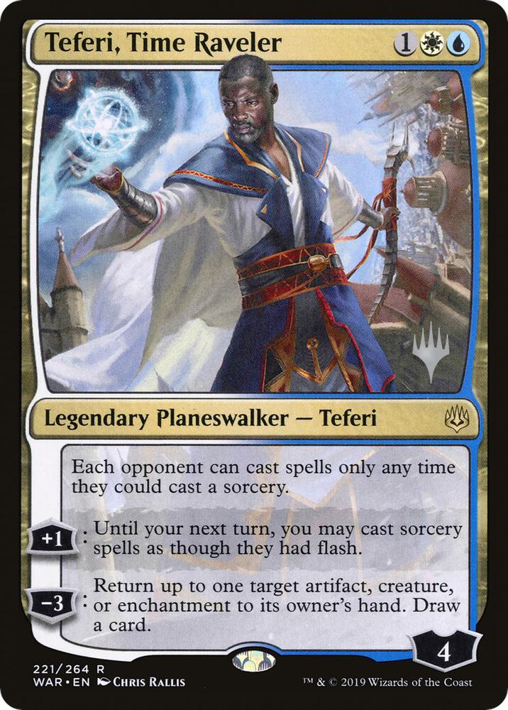 Teferi Time Raveler 221 (Promo Pack: Throne of Eldraine)  - Foil | Good Games Adelaide SA