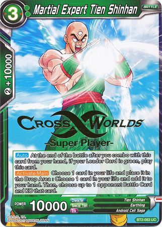 Martial Expert Tien Shinhan (Super Player Stamped) (BT2-083) [Tournament Promotion Cards] | Good Games Adelaide SA