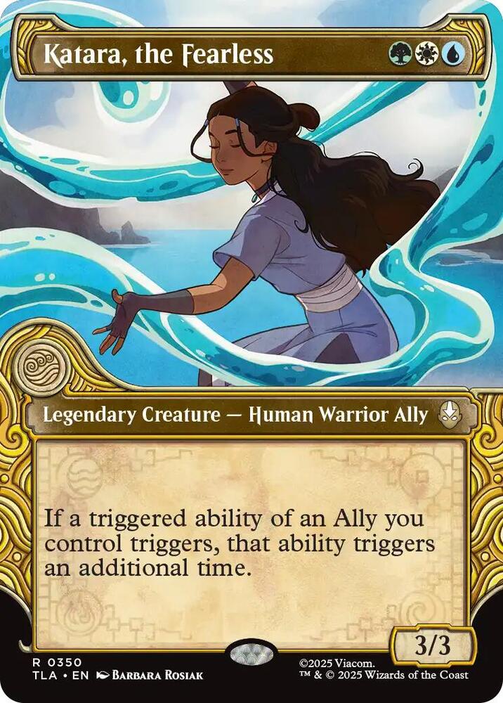 Katara the Fearless Showcase 350 (Avatar: The Last Airbender)  - Showcase Foil | Good Games Adelaide SA