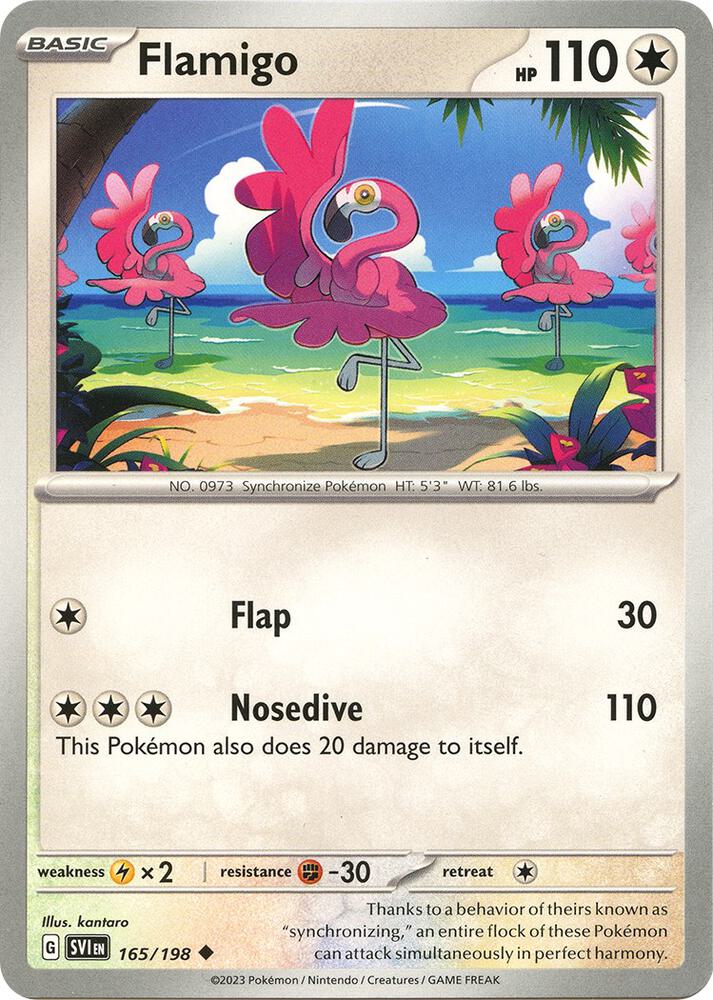 Flamigo 165/198 (SV01: Scarlet & Violet Base Set)  | Good Games Adelaide SA