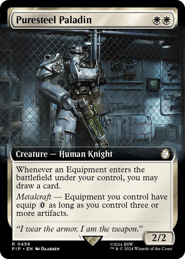 Puresteel Paladin 456 (Universes Beyond: Fallout)  - Foil | Good Games Adelaide SA