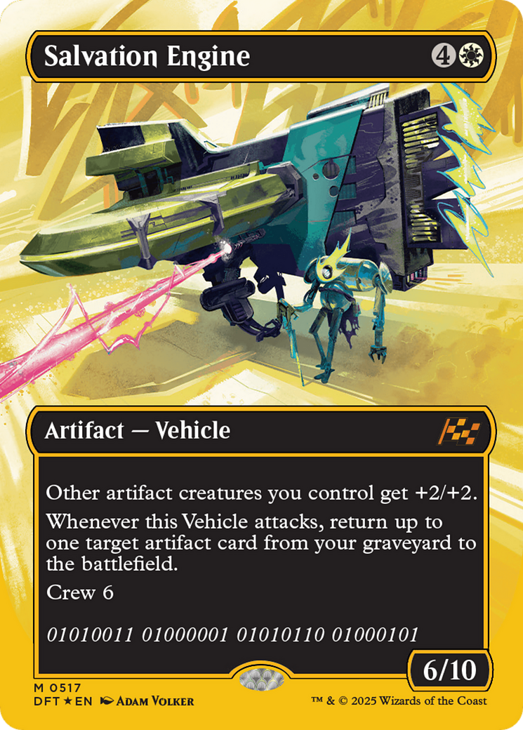 Salvation Engine (Borderless) (First-Place Foil) [Aetherdrift] | Good Games Adelaide SA