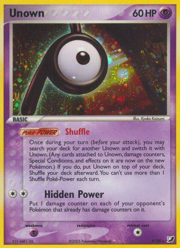 Unown P P/28 (Unseen Forces)  - Holofoil | Good Games Adelaide SA