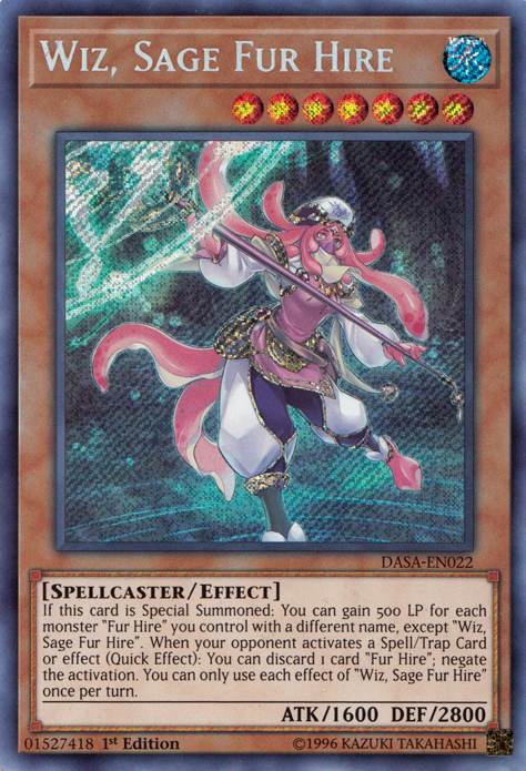 Wiz, Sage Fur Hire [DASA-EN022] Secret Rare | Good Games Adelaide SA