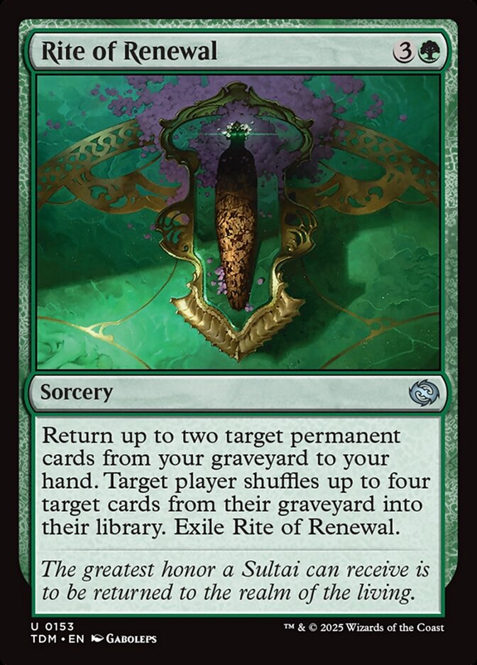 Rite of Renewal 153 (Tarkir: Dragonstorm)  - Foil | Good Games Adelaide SA