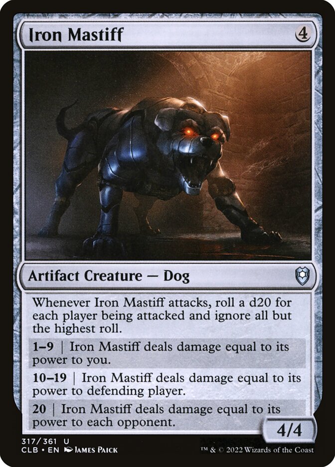 Iron Mastiff 317 (Commander Legends: Battle for Baldur's Gate)  | Good Games Adelaide SA