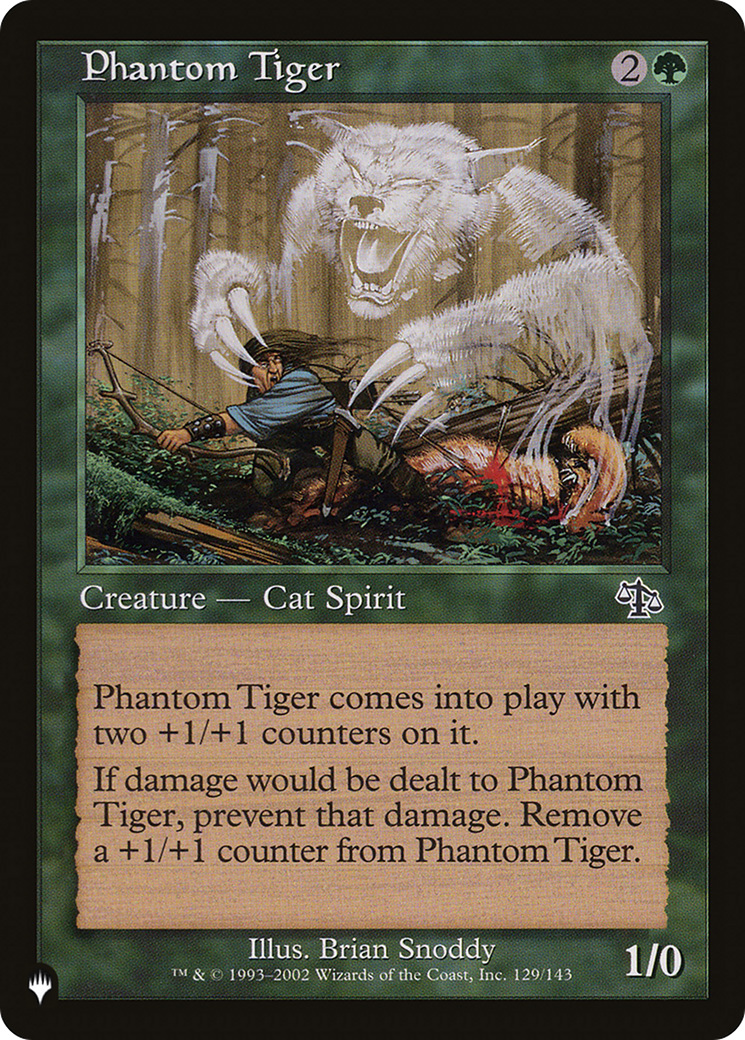 Phantom Tiger [The List Reprints] | Good Games Adelaide SA