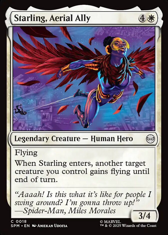Starling, Aerial Ally 18 (Marvel's Spider-Man)  - Foil | Good Games Adelaide SA