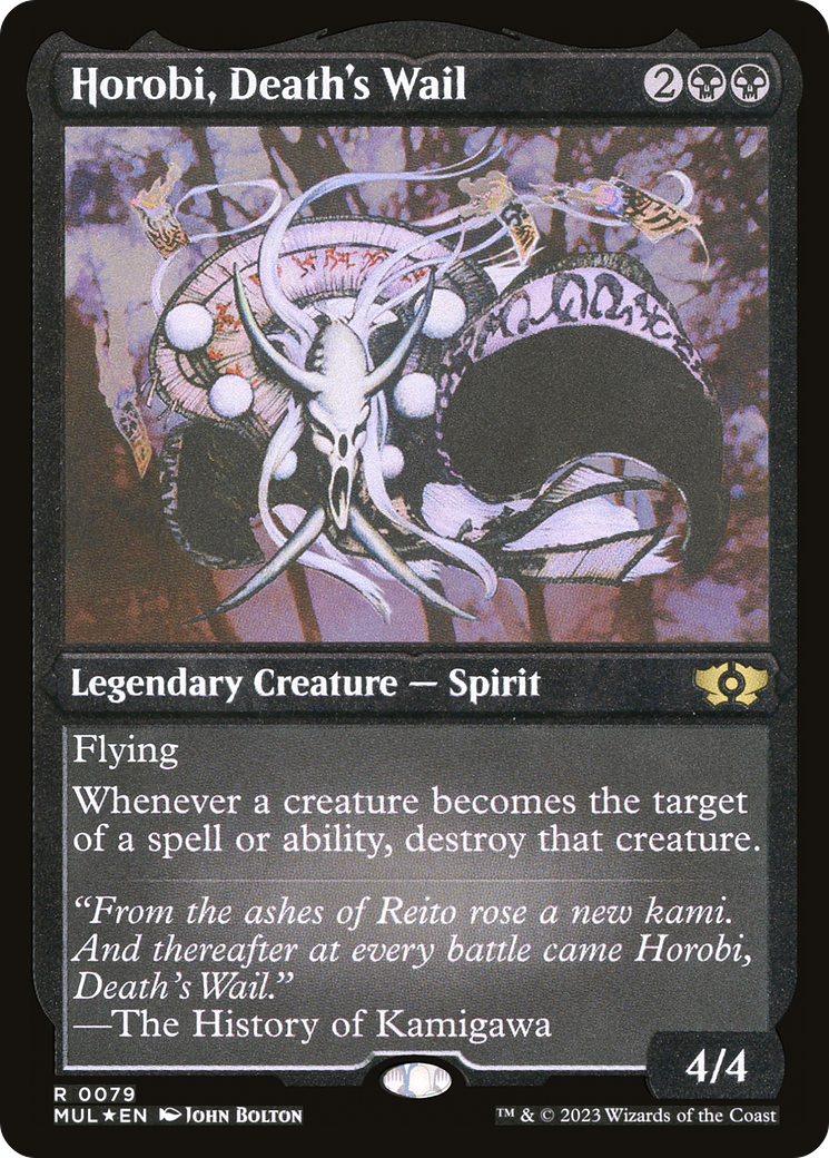 Horobi, Death's Wail (Foil Etched) [Multiverse Legends] | Good Games Adelaide SA