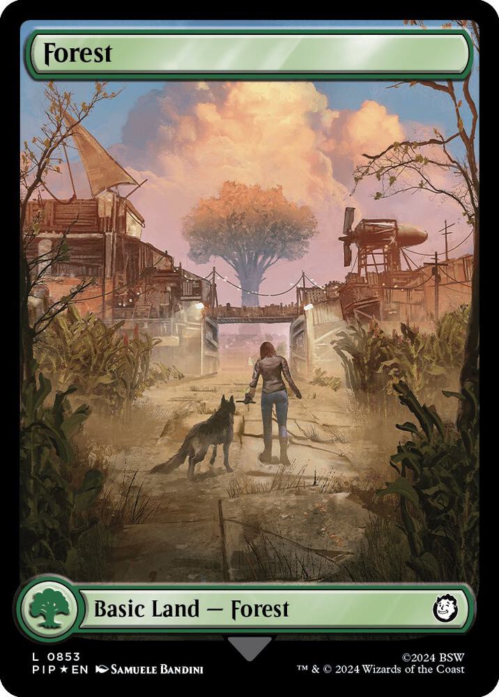 Forest 0853 Surge Foil 853 (Universes Beyond: Fallout)  - Foil | Good Games Adelaide SA