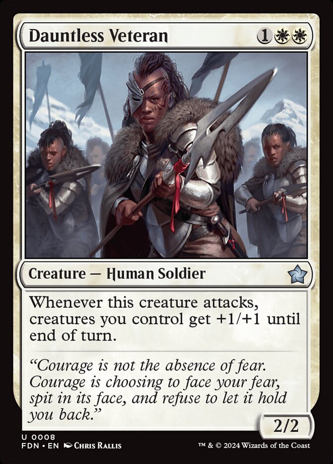 Dauntless Veteran 8 (Foundations)  - Foil | Good Games Adelaide SA