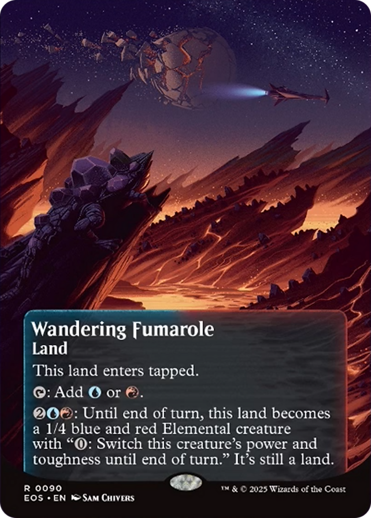 Wandering Fumarole (0090) (Borderless) [Edge of Eternities: Stellar Sights] | Good Games Adelaide SA