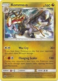Kommo-o (77/111) (Cracked Ice Holo) (Theme Deck Exclusive) [Sun & Moon: Crimson Invasion] | Good Games Adelaide SA