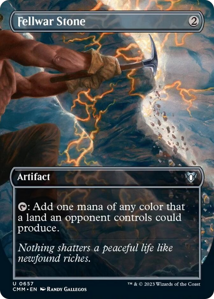 Fellwar Stone (Borderless Alternate Art) [Commander Masters] | Good Games Adelaide SA