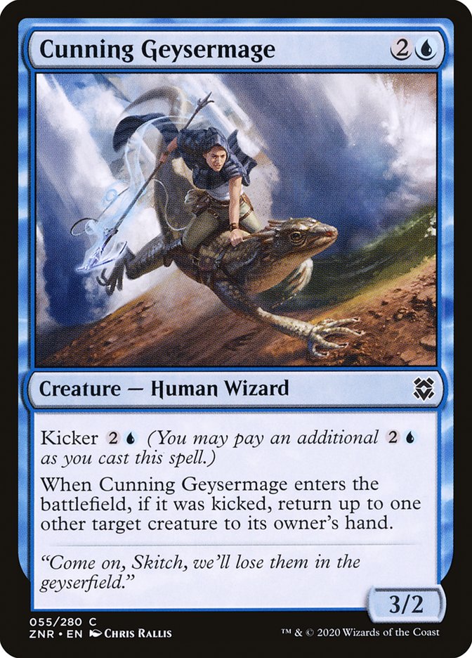 Cunning Geysermage 55 (Zendikar Rising)  | Good Games Adelaide SA