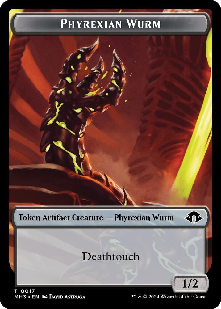 Phyrexian Wurm Token 0017 17 (Modern Horizons 3)  | Good Games Adelaide SA