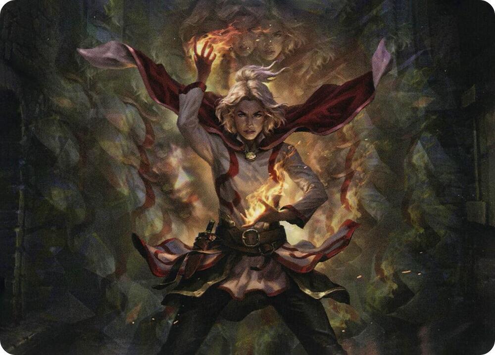 Delina Wild Mage Art Card 31 (Art Series: Adventures in the Forgotten Realms)  | Good Games Adelaide SA