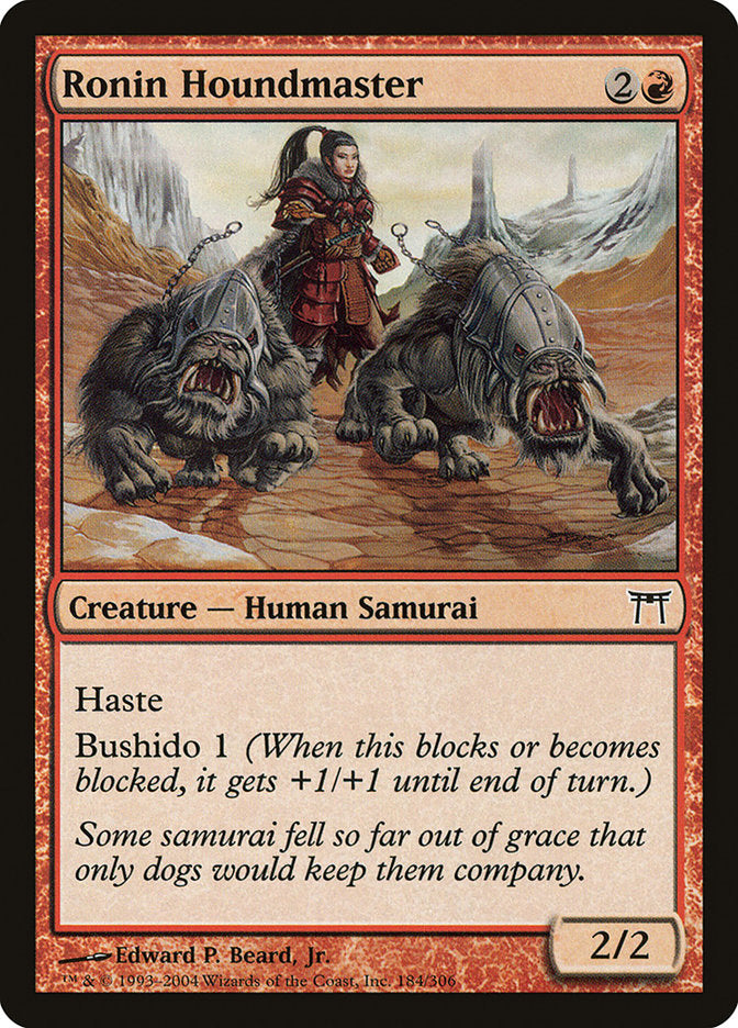 Ronin Houndmaster 184 (Champions of Kamigawa)  - Foil | Good Games Adelaide SA