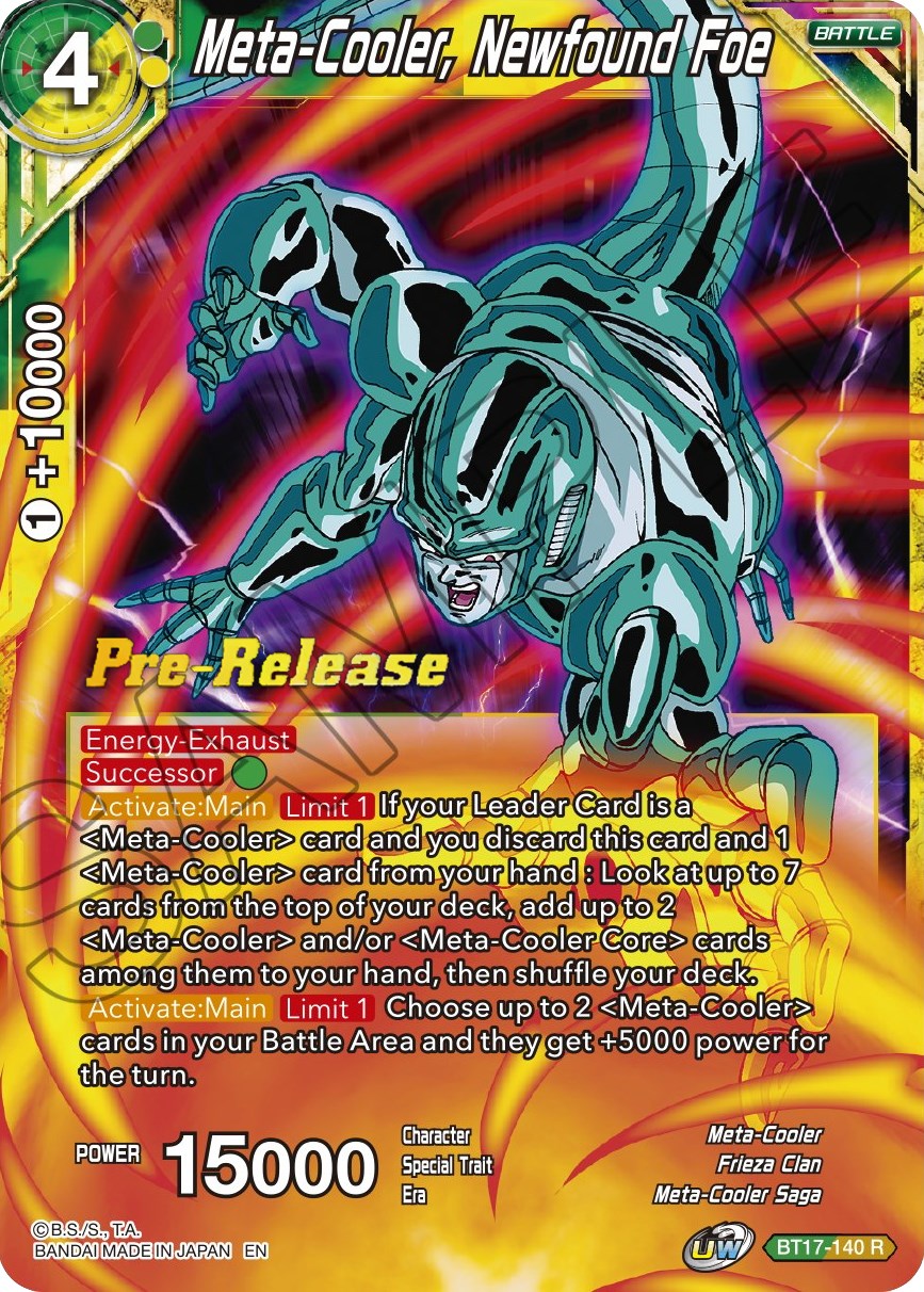Meta-Cooler, Newfound Foe (BT17-140) [Ultimate Squad Prerelease Promos] | Good Games Adelaide SA