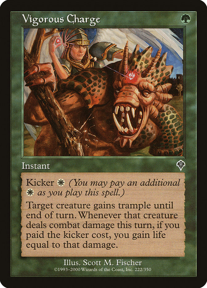 Vigorous Charge 222 (Invasion)  - Foil | Good Games Adelaide SA