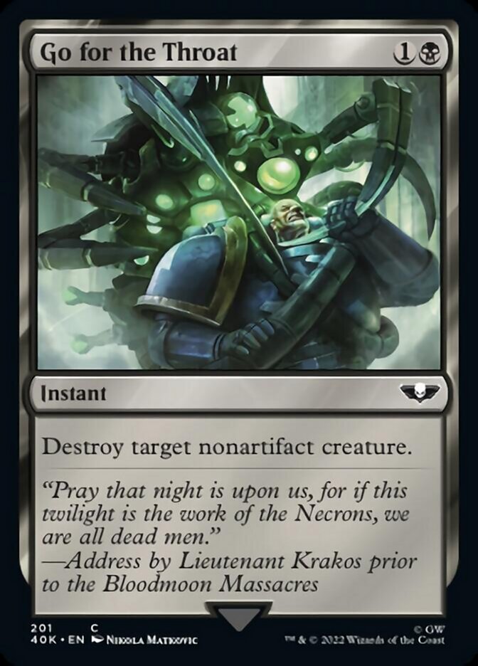 Go for the Throat [Universes Beyond: Warhammer 40,000] | Good Games Adelaide SA