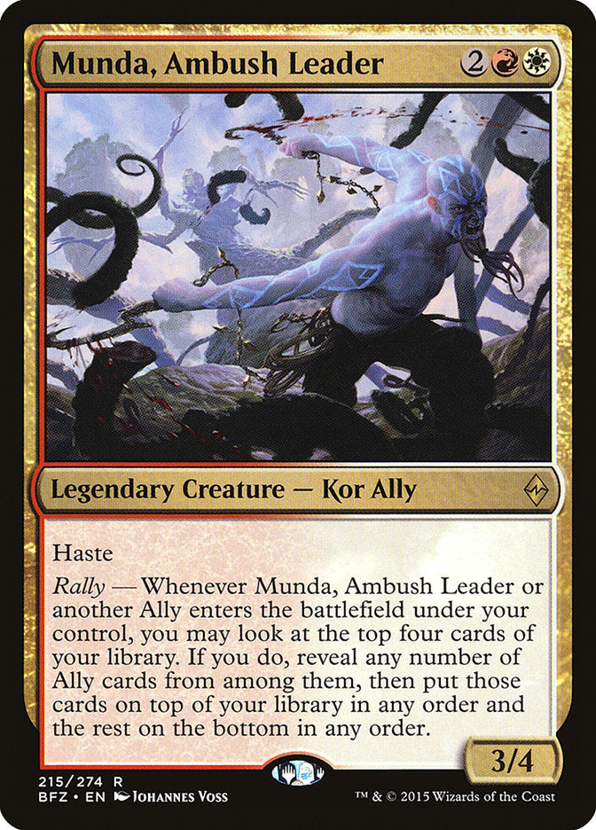 Munda, Ambush Leader 215 (Battle for Zendikar)  | Good Games Adelaide SA