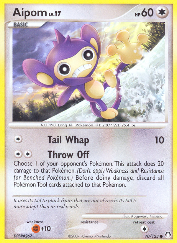 Aipom (70/123) [Diamond & Pearl: Mysterious Treasures] | Good Games Adelaide SA