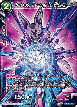 Beerus, Coming to Blows (Unison Warrior Series Boost Tournament Pack Vol. 7) (P-367) [Tournament Promotion Cards] | Good Games Adelaide SA