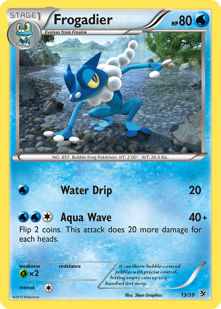Frogadier (13/39) [XY: Kalos Starter Set] | Good Games Adelaide SA